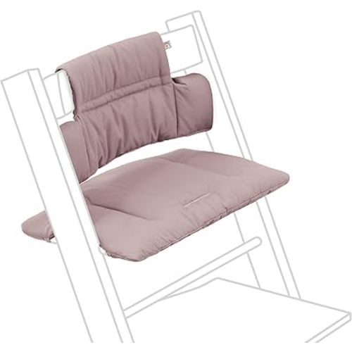 Stokke Tripp Trapp Classic Cushion 2, Heather Mauve - Pair with Tripp Trapp Chair or High Chair for Support & Comfort - Machine Washable
