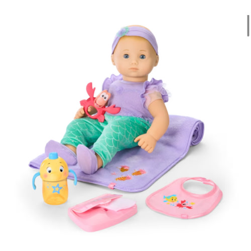 Disney Princess Ariel Cuddle & Care Set with Bitty Baby® Doll by American Girl®