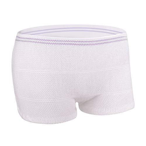 Disposable Postpartum Underwear for Women 20 Count Carer Mesh Panties Maternity C Section Knit Briefs Breathable,Stretchy,Soft Hospital Underwear