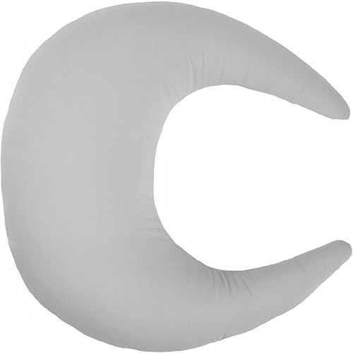 snuggle me Organic Nursing Pillow | Bottle & Breastfeeding Pillow with Organic Cotton Cover & Fiberfill, Machine Washable Feeding Pillow, Newborn Essentials Must Haves (Stone)