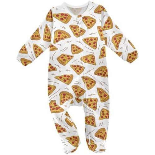 Dussdil Baby One-Piece Footies Newborn Rompers Pajamas Cotton Footed Pjs for Sleep Play Boys Girls