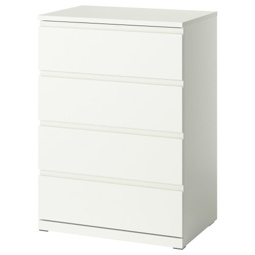 STORKLINTA 4-drawer dresser - white/anchor/unlock function 27 1/2x18 7/8x38 5/8 "