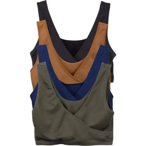 Caramel Cantina Nursing Bra Sleep Bralette Criss Cross Front - TikTok Shop