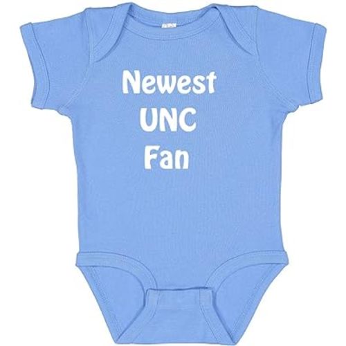 New UNC Fan Baby Bodysuit - Carolina Blue