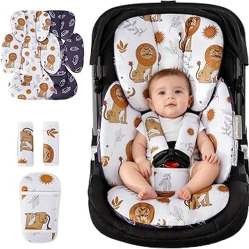 Infant Car Seat Insert for Baby Preemie Newborn Infant, Newborn Car Seat Insert Head Body Support for Stroller, Baby Swing, Rocker, Bouncer, Bassinet, 2-in-1 Reversible