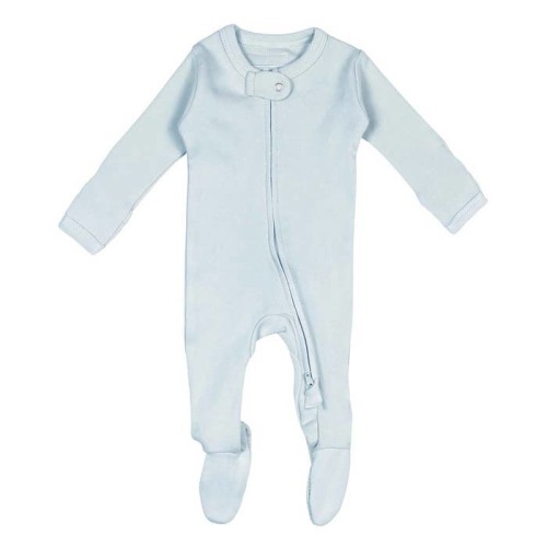 2-Way Zipper Footie colour: MOONBEAM size: 6 - 9 MONTHS