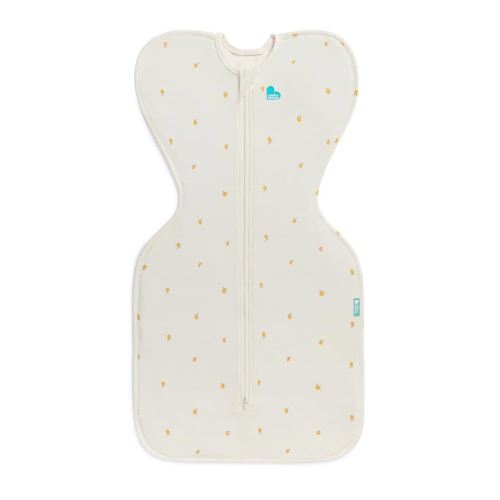 Love to Dream Swaddle UP, Silky-Lux 1.0 TOG, Luxurious 100% Viscose from Bamboo, Allow Baby to Sleep in Their Preferred Arms Up Position, Snug Fit Calms Moro Reflex, 8-13 lbs, Cream Lemons