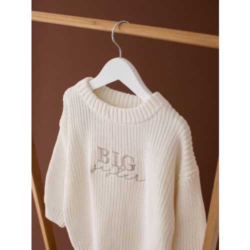 Embroidered Big Sister Sweatshirt: Baby Announcement, Matching Sibling Outfit