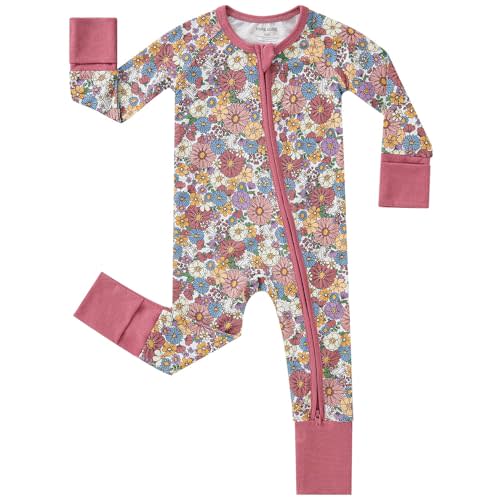 pureborn Baby Infant Boys Girls Sleeper Snug Fit Viscose from Bamboo Pajamas 0-24 Months