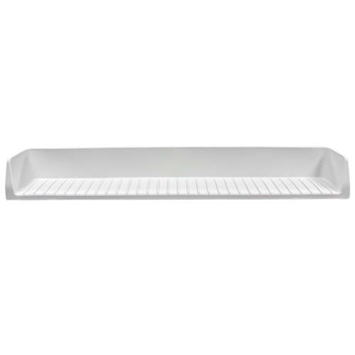 HBASD Bathtub Splash Guard with Suction Cups, Silicone Toy Tray Play Shelf for Kids, Prevent Water Spilling in Bathroom, Kids Bath Accessories (Grey)