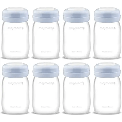 Maymom Wide Neck Breastmilk Collection n Storage Bottle 5.4 oz; Re-markable SureSeal Disc. Fits Spectra S2 Spectra S1 9 Plus.