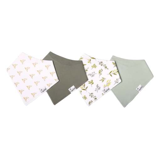 Copper Pearl Baby Bandana Bibs 4 Pack - Haven