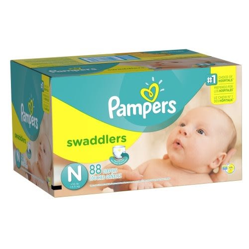 Pampers Swaddlers Diapers - Newborn, 88