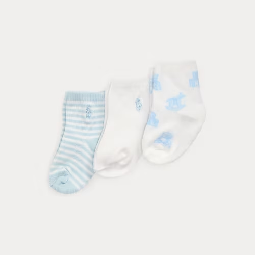 Polo Bear Ankle Sock 3-Pack