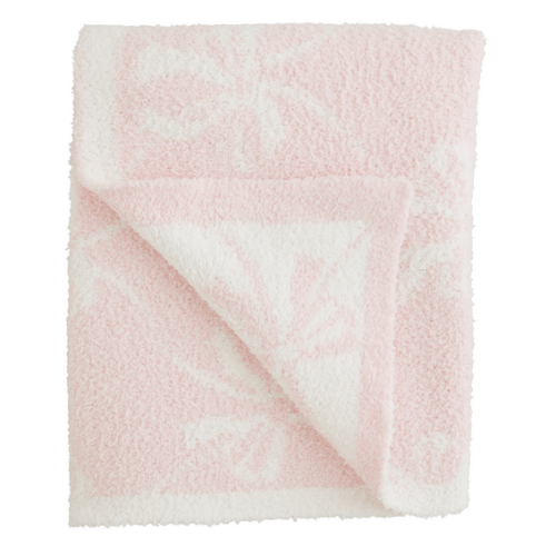 Mudpie Bow Chenille Blanket - Best Place To Buy Baby Cribs | Shop Baby Furniture