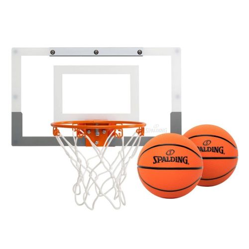 Spalding 180 Arena Slam Over-The-Door Basketball Hoop: Polycarbonate Backboard