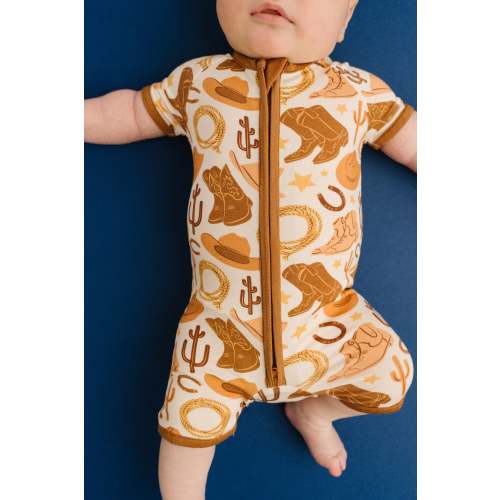 Cowboy Bamboo Short Romper