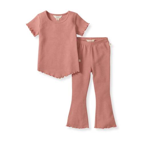 Waffle Tee & Flare Pants Set – Burt's Bees Baby