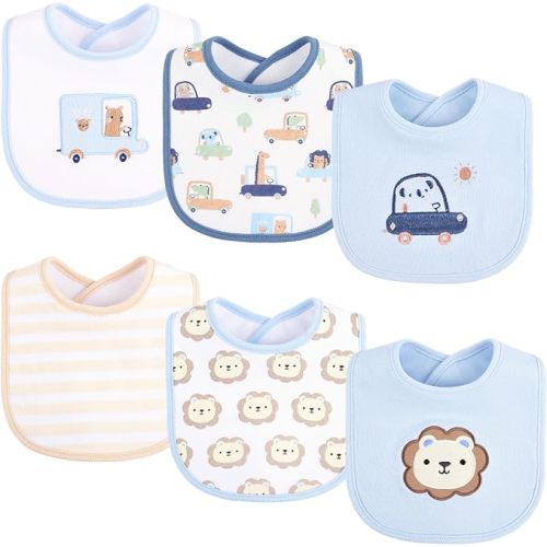 6 Pack Baby Bibs