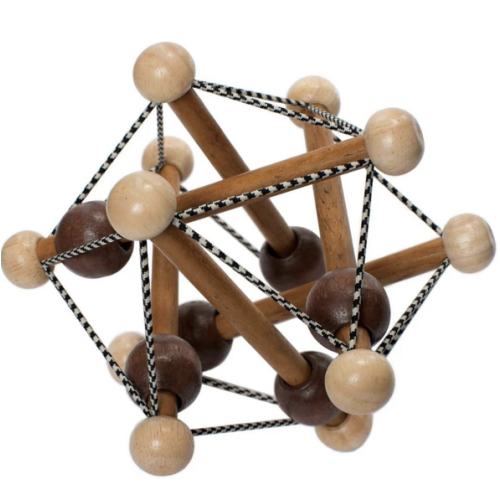 Skwish Wooden Baby Rattle & Teething Toy