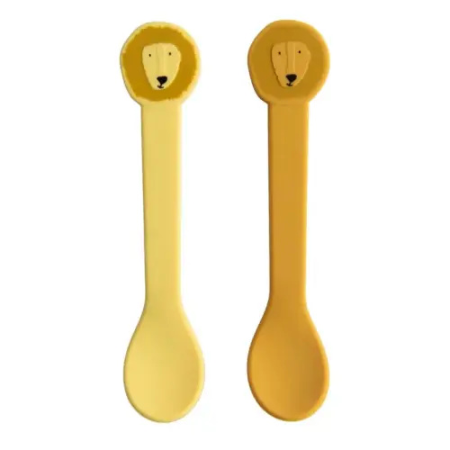 Trixie - Mr. Lion Silicone Spoons - Set of 2 - Yellow | Smallable