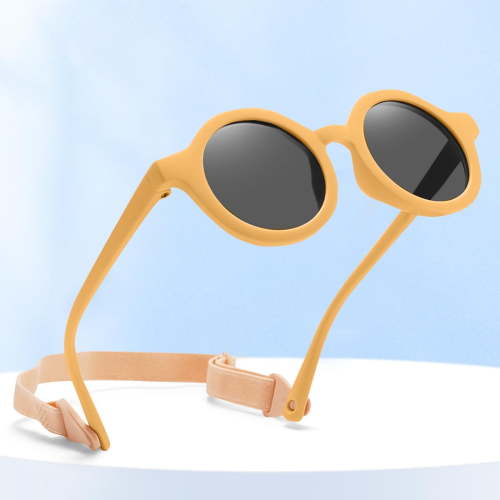 Delliss Baby Sunglasses with Strap Flexible Polarized UV Protection for Toddler Infant Newborn Age 0-36 Months