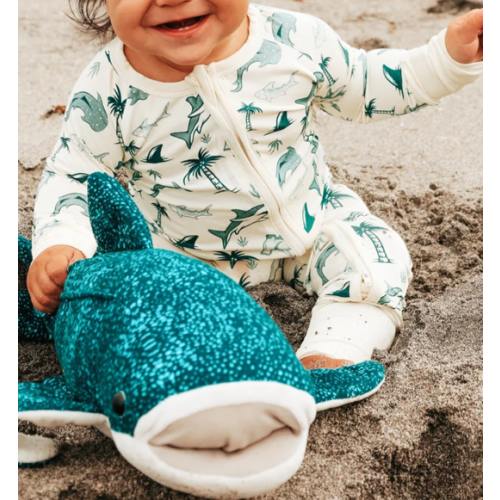 Shark Bamboo Zip Romper