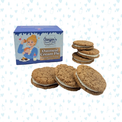 Oatmeal Cream Pies - Lactation Treat 6pk – Ginger's Bread and Treats