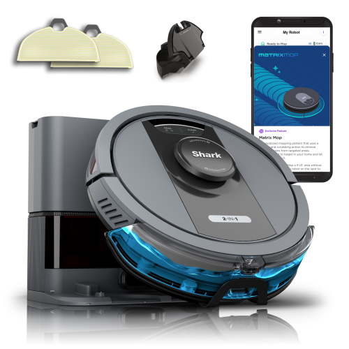 Shark Matrix RV2400WS RoboVac: Ultra-Powerful, Self-Emptying, Sonic Mopping, Precision Home Mapping, Bagless 30-Day Base
