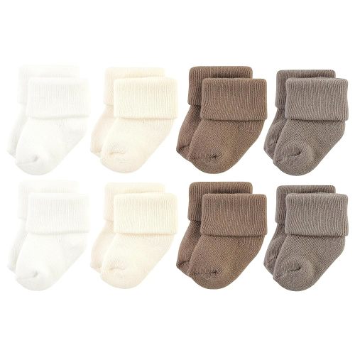 Hudson Baby Baby Girls' Cotton Rich Newborn and Terry Socks