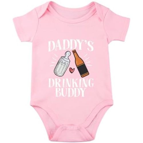 listery Drinking Buddies Bodysuit Buddy Daddies Newborn Daddys Drinking Buddy Romper Boy Infant