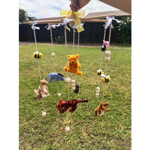 Handmade felt Classic Pooh Baby Mobile