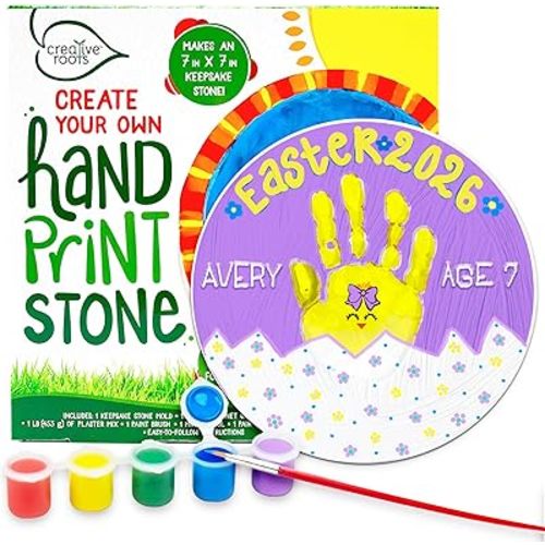 Creative Roots Create Your Own Handprint Stone by Horizon Group USA