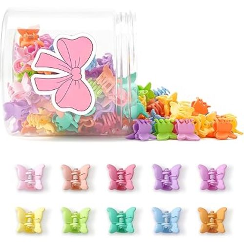 150 pcs Colorful Mini Flower Hair Clips Small Claw Clips Cute Hair Clips for Girls Hair Accessories for Women Girls Toddler