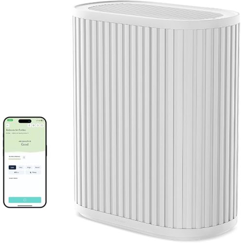 Windmill Air Purifier Max for Home, 3-In-1 Filters for Dust, Smoke, & Pets - White