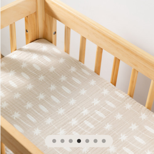 Babyletto All-Stages Bassinet Sheet in GOTS Certified Organic Muslin Cotton