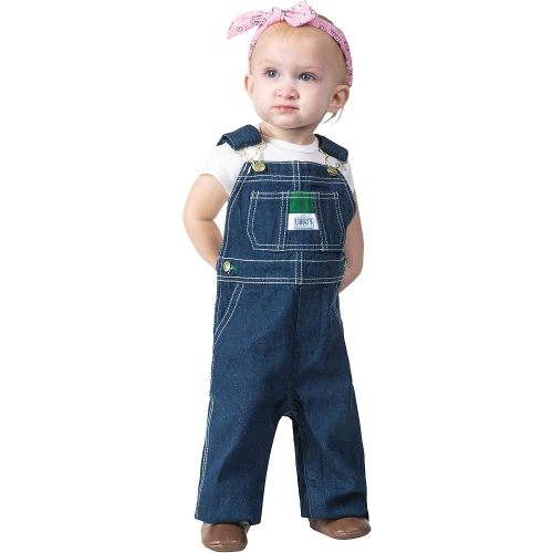 Liberty Infant Denim Bib Overall, Rigid Blue, 6