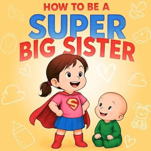 How to Be a Super Big Sister: A Playful Rhyming Story for Becoming a Big Sister to a New Baby Sibling. A Special Gift for a Big Sister 2-5 Years Old!