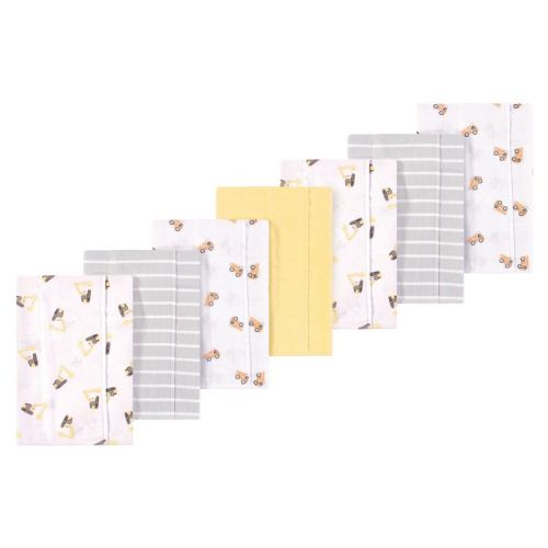 Luvable Friends Hudson Baby Flannel Burp Cloths 7pk, Trucks