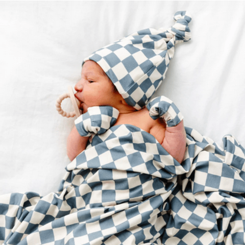 Miles Newborn swaddle+Hat Bundle