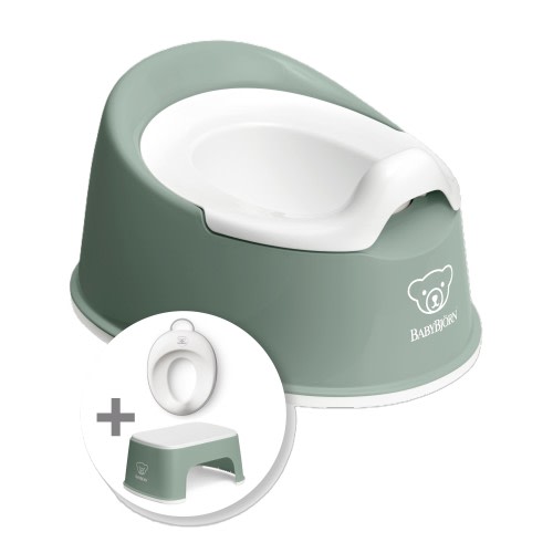 BabyBjorn Smart Potty Kit, Deep Green/White