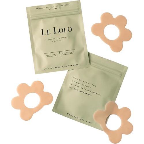Nipple Shield Sticker for Breastfeeding | Reusable, No-Slip, Easy Latching for Nipple Shields | Breastfeeding Support for Latching Issues | Universal Fit