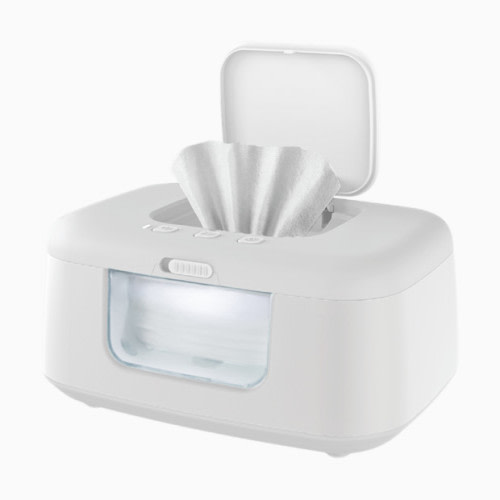 Jool Baby TinyBums Baby Wipe Warmer & Dispenser with LED Changing Light - White