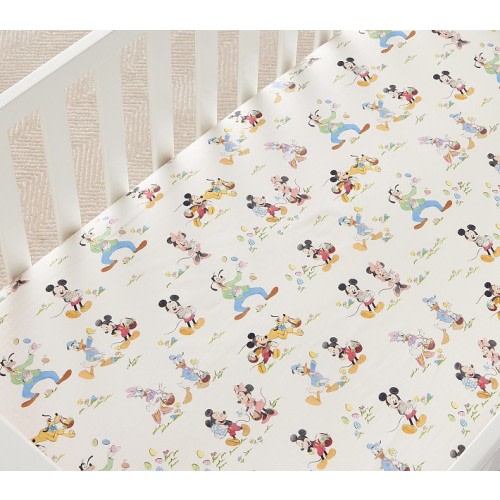 Disney Mickey and Friends Easter Organic Crib Fitted Sheet