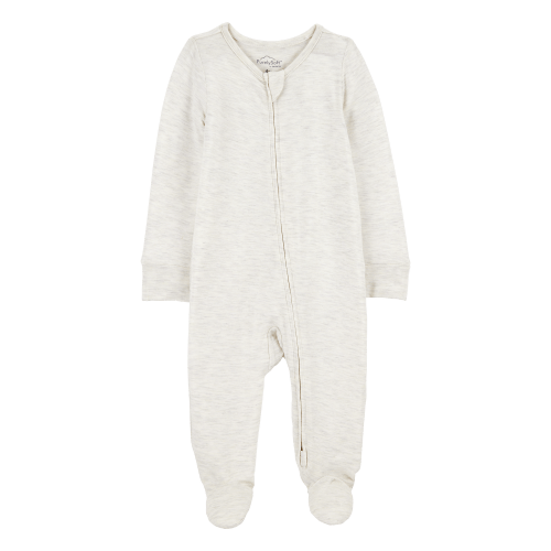 Baby Solid 2-Way Zip PurelySoft Sleep & Play Pajamas - Grey - Carter's | Carter's
