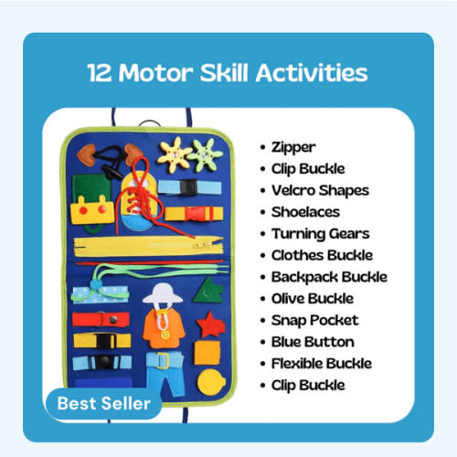 Montessori Busy Board for Toddlers | TibaToes™ Official