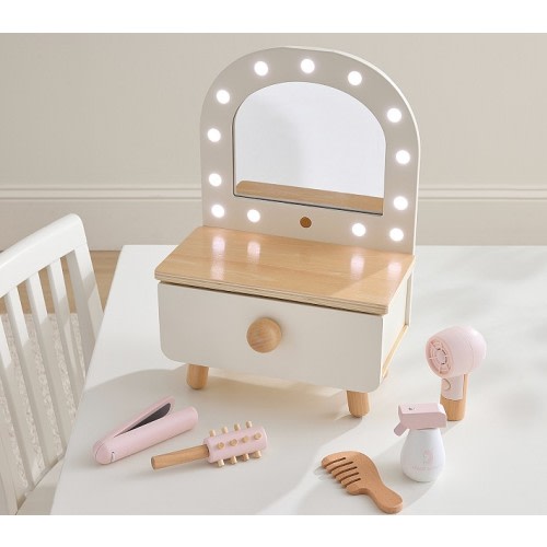 Light Up Doll Mirror and Get Ready Set