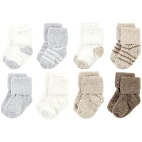 Hudson Baby Baby 8-pack Cotton Rich Newborn and Terry Socks