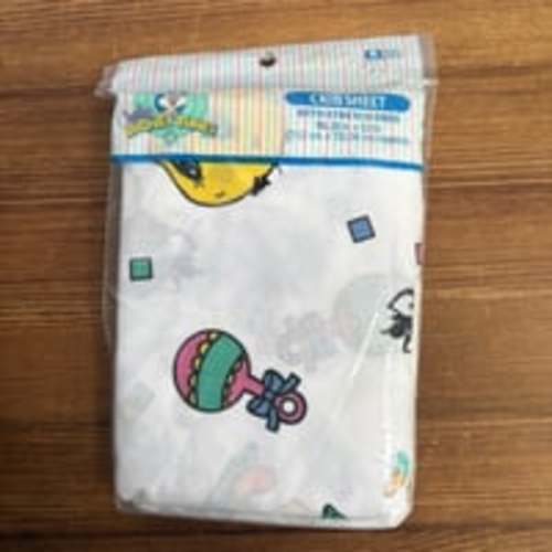 Vintage 1997 Baby Looney Tunes Sylvester Crib Sheet NOS Sealed 100% Cotton