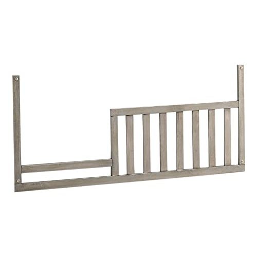 Toddler Bed Safety Guard Rail for Baby Cache Convertible Cribs - Solid Wood Rail for Convertible Crib to Toddler Bed Conversion - Safety Bed Rail for Children (Ash Grey)